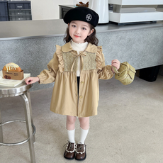 橘子媽咪 女童荷葉邊背心式外套