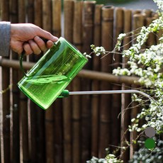 엘쏘 원예용 스테인레스 스틸 라인 물조리개 1L, 1개, 그린