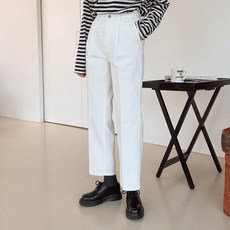 린다샵 여성용 바라니 핀턱 스트레이트 코튼 팬츠 PT9470K23