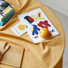 Cheonpam 寬幅 30支 色織棉 Andy 布料 3碼, 1個, 芥末黃 1548