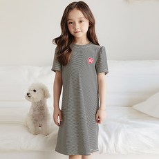 Bebezoo 女童丘比特條紋連身裙