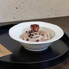 達帕郎 法式餐廳 素色 甜點 優格 沙拉碗 400ml HJ0357, 混合顏色, 1個