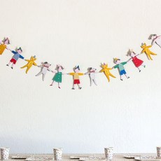 兒童圖案拉旗組 G10 2入, 混和色