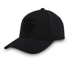 HENRY STUART 初始刺繡高爾夫球帽球帽, 黑色