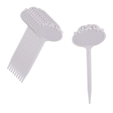 오늘도양 가드닝 플라스틱 라벨 표지판 10p, 화이트