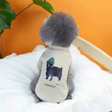 Coco studio 寵物 Benji 厚款 T恤, 1個, 米色