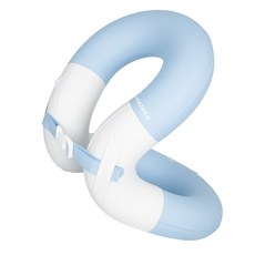 iWANNA 兒童用 雙層氣囊 手把 頸圈 25, 天使藍, 1個