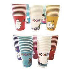 무민 컬러 종이컵 270ml 5종 + 390ml 5종 세트, 100세트