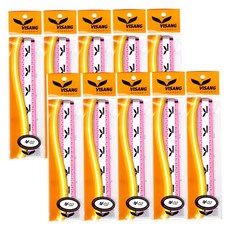 VISANG 羽毛球網球拍孔洞螺旋握把膠 10入, 粉紅色