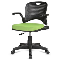 체어포커스 지니 팔걸이형 책상의자 GN802, 패브릭 그린
