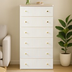 보노하우스 템바보드 6단 서랍장, 화이트, 1개