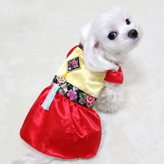 Dogi Cody Pet 梅花韓服連衣裙, 混色
