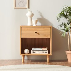 심플 2단 수납 협탁, 캄포베니어, 1개