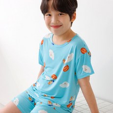 mabellechouchou 男童 泡沫茶狗狗 涼感短袖 + 短褲套裝