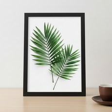 대한 탁상 벽걸이 베이직 인테리어 A4 액자프레임, 1개, 블랙