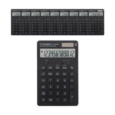 TIMEBIRD 雙電源桌上型計算機 SJC-888-BK, 10個, 黑色