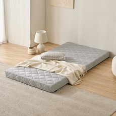 삼익가구 번느 접이식 토퍼 매트리스, 라이트그레이, 13cm