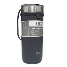 TYESO 泰碩 不鏽鋼真空手提保溫杯, Dark Gray, 710ml, 1個