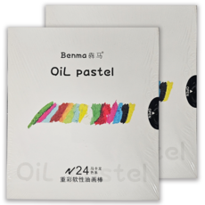 아트모아 전문가용 소프트 오일 파스텔 24종 x 2p 세트, 1세트, 24색