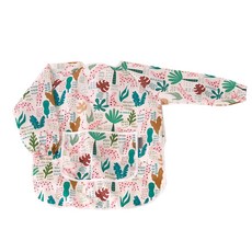 bebe chouette 孩童印花長袖美術圍裙