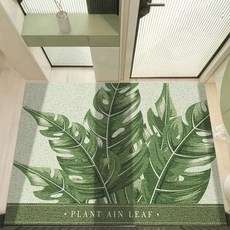 AFAMIC 艾法 綠葉系 刮泥玄關腳踏墊, 02 椰樹葉 綠色, 1個