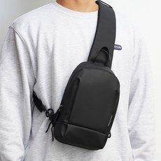 marco polo 日常防水郵差斜背包 MP3059, 黑色