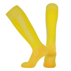 SNF 종아리 고탄력 두꺼운 축구양말 2켤레, 02 노란색