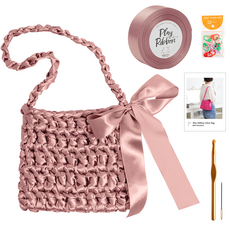 yarna 플레이 리본 글로우백 DIY 세트, 19 인디핑크, 1세트