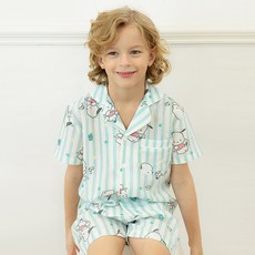 PremierFam 兒童三麗鷗帕恰狗重複圖案五分褲睡衣套組