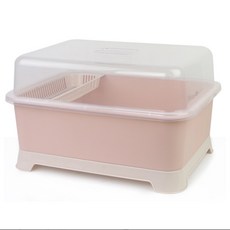 塑膠餐具收納盒廚房用品 GH15_RD_594, 1個, 粉色的