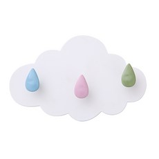 LUXIAI 雲朵壁掛式掛鉤, 白色, 4個