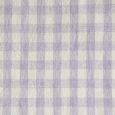 Chouchou Room 寬幅色織混色水洗格紋布 抱枕窗簾DIY家飾布料, 淺紫色, 1個