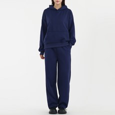 Elsso 女款基本棉感連帽束口運動套裝