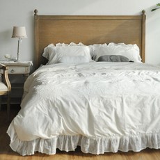 CoTe TaBLe 蕾絲高級印花亞麻被套枕套組