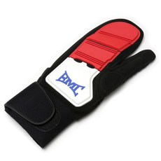 BMC BASEBALL MEMBERS CLUB 跑壘手套 左手穿戴, 紅色 + 白色