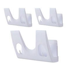 The Flow Company 多用途鍋蓋烹飪工具壁掛架, 白色, 3個