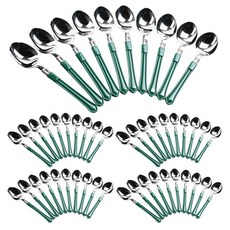 Partyhae 居家派對擺盤湯匙 10入, 5個, 綠色