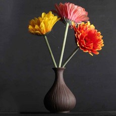 JCP 復古風格格紋花瓶, 圓潤