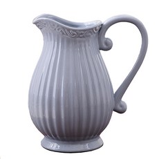 RIVER-GREEN 陶瓷握把花瓶, 灰色的