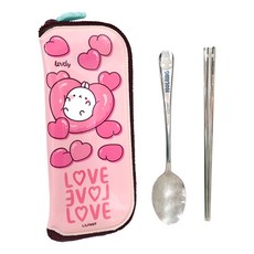 Lilfang Molangi Allsten 勺子安全拉鍊盒套裝, 混色, 勺子+筷子+箱子