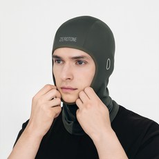 제로톤 에어로 쿨 스포츠 바라클라바, 카키, 1개