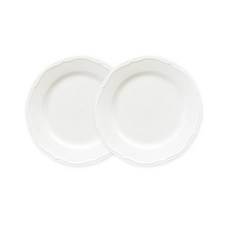 PRELUDE Neobone 簡約系列 圓形盤 19.2cm, 2個, 盤子 2個, 白色