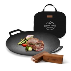 WAGENSTEIGER IH電磁爐塗層烤盤 黑色 + 托特包 + 原木手柄 2入組, 36cm