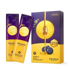 FRUDIA 望莓止渴藍莓蜂蜜晚安凍膜20片, 保濕滋潤, 100ml, 1盒