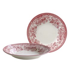 Claytan 戴安娜玫瑰義大利麵碗, 2入, 粉色的