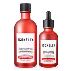 ISOKELLY 紅色修護緊膚水+精華組, 1組