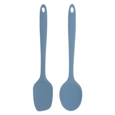 2deco 矽膠鏟+矽膠刮杓, 藍色, 1組