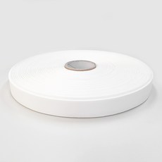 JSTrading素色棉質標籤膠帶 25mm, 象牙白, 1捲