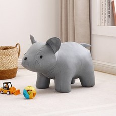 타니코튼 동물 캐릭터 의자, 생쥐 그레이, 1개