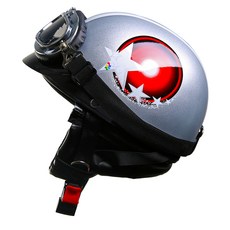 코모 하프페이스 헬멧 XT02, 03 실버